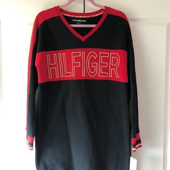 NWT: Tommy Hilfiger Sport Logo Fleece Dress - Picture 5 of 8